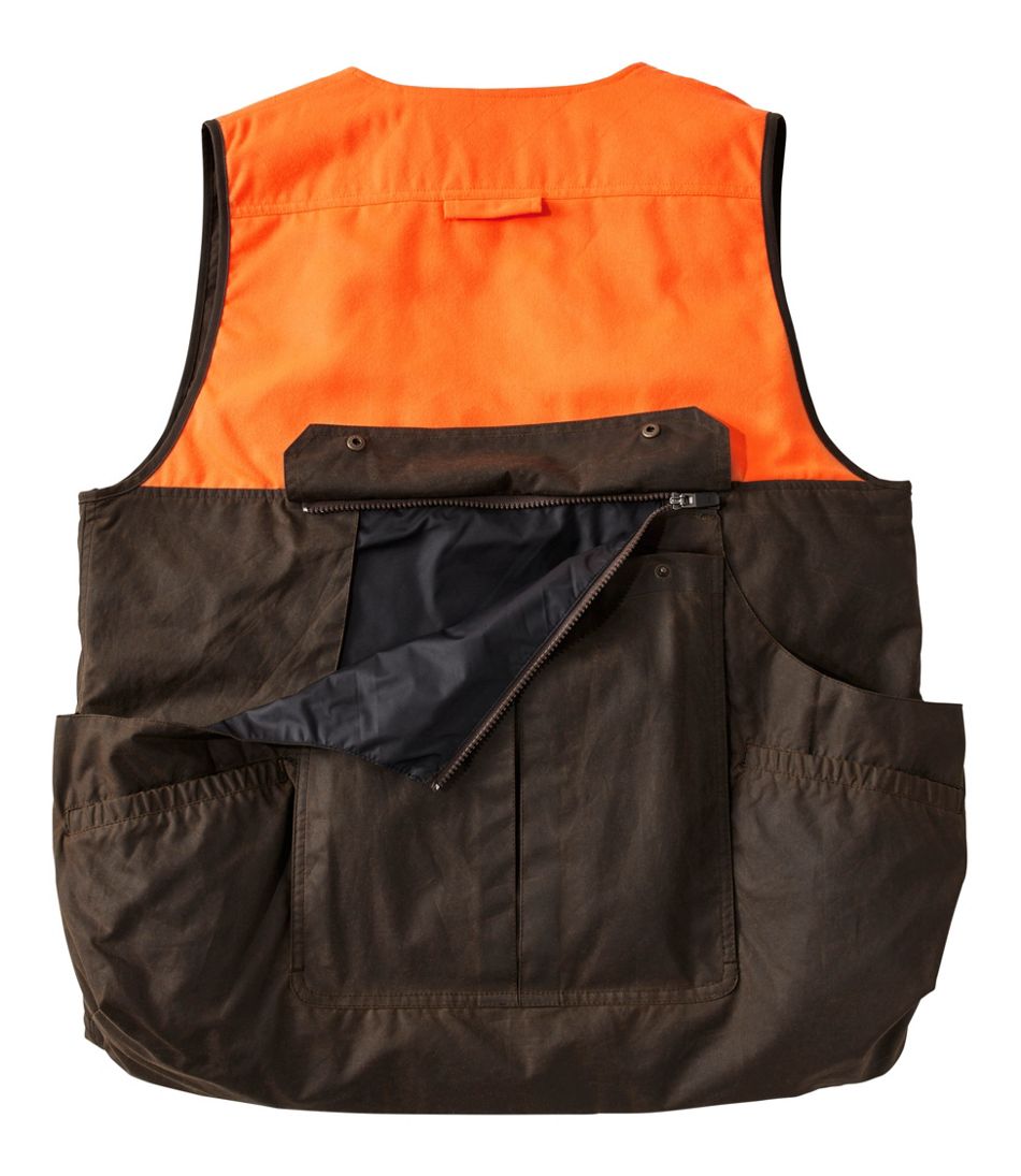 Hunter Orange Men's Double L Waxed-Cotton Upland Vest
