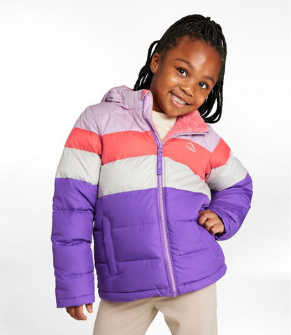 Kids' Bean's Down Jacket, Colorblock