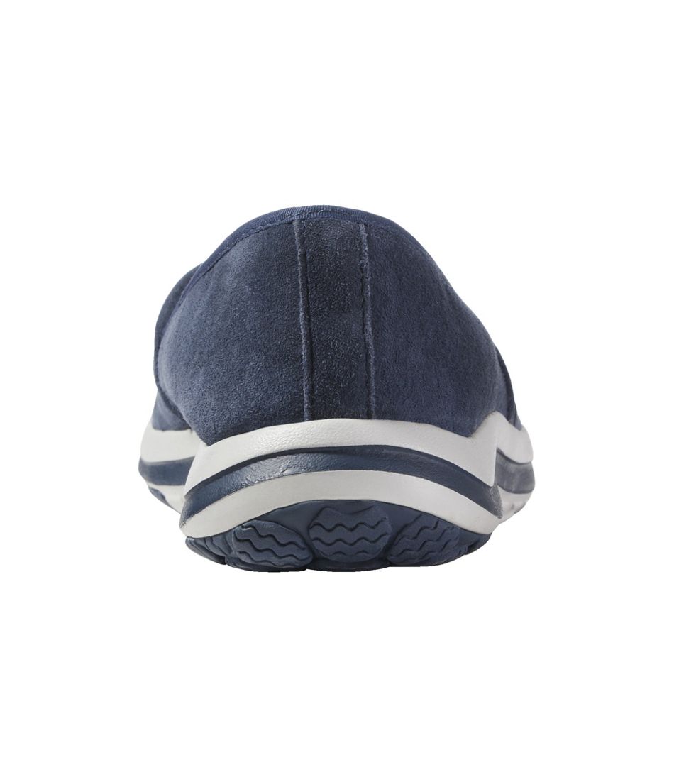 Nubuck Women's Back Cove Stretch Slip-Ons