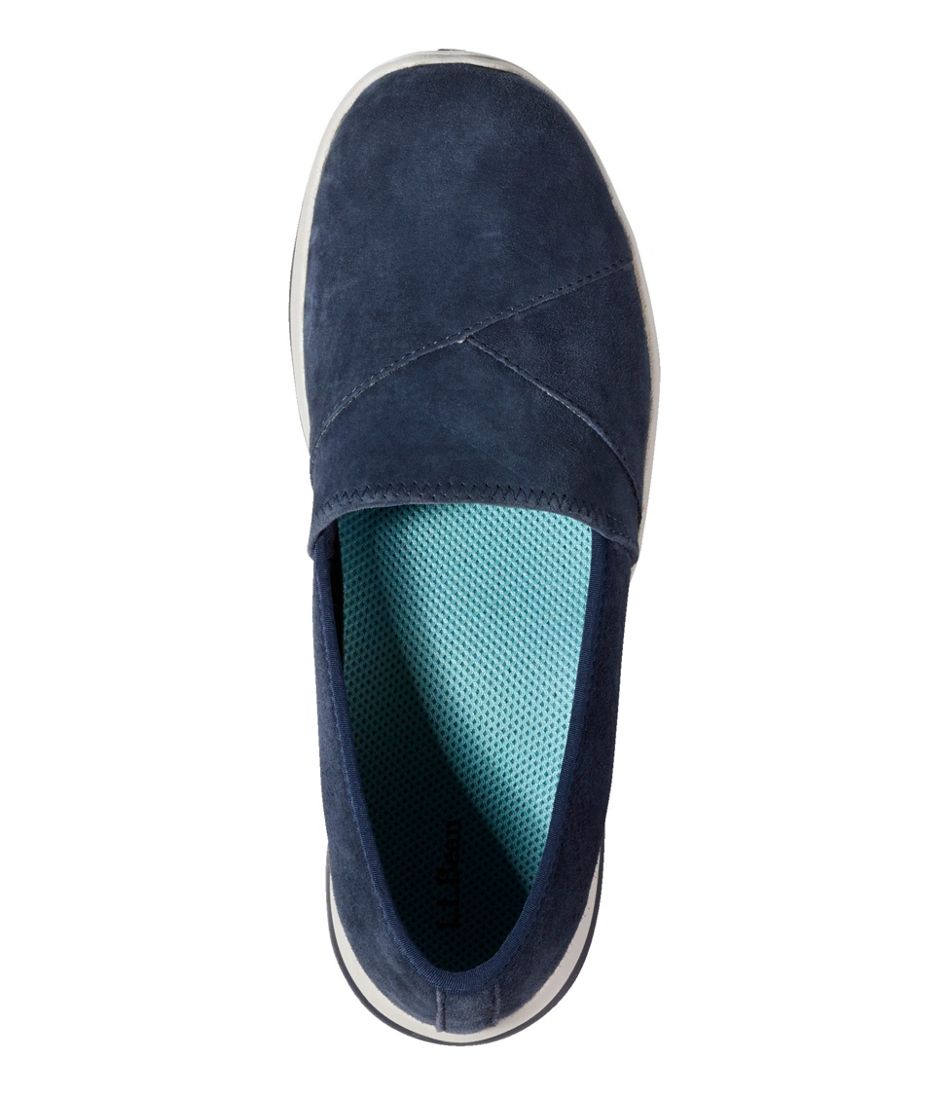 Nubuck Women's Back Cove Stretch Slip-Ons