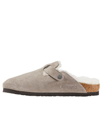 Women's Birkenstock Boston Clogs Suede Shearling