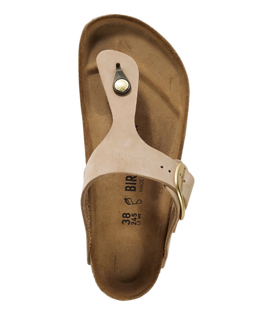 Nubuck Women's Birkenstock Big Buckle Gizeh Sandals