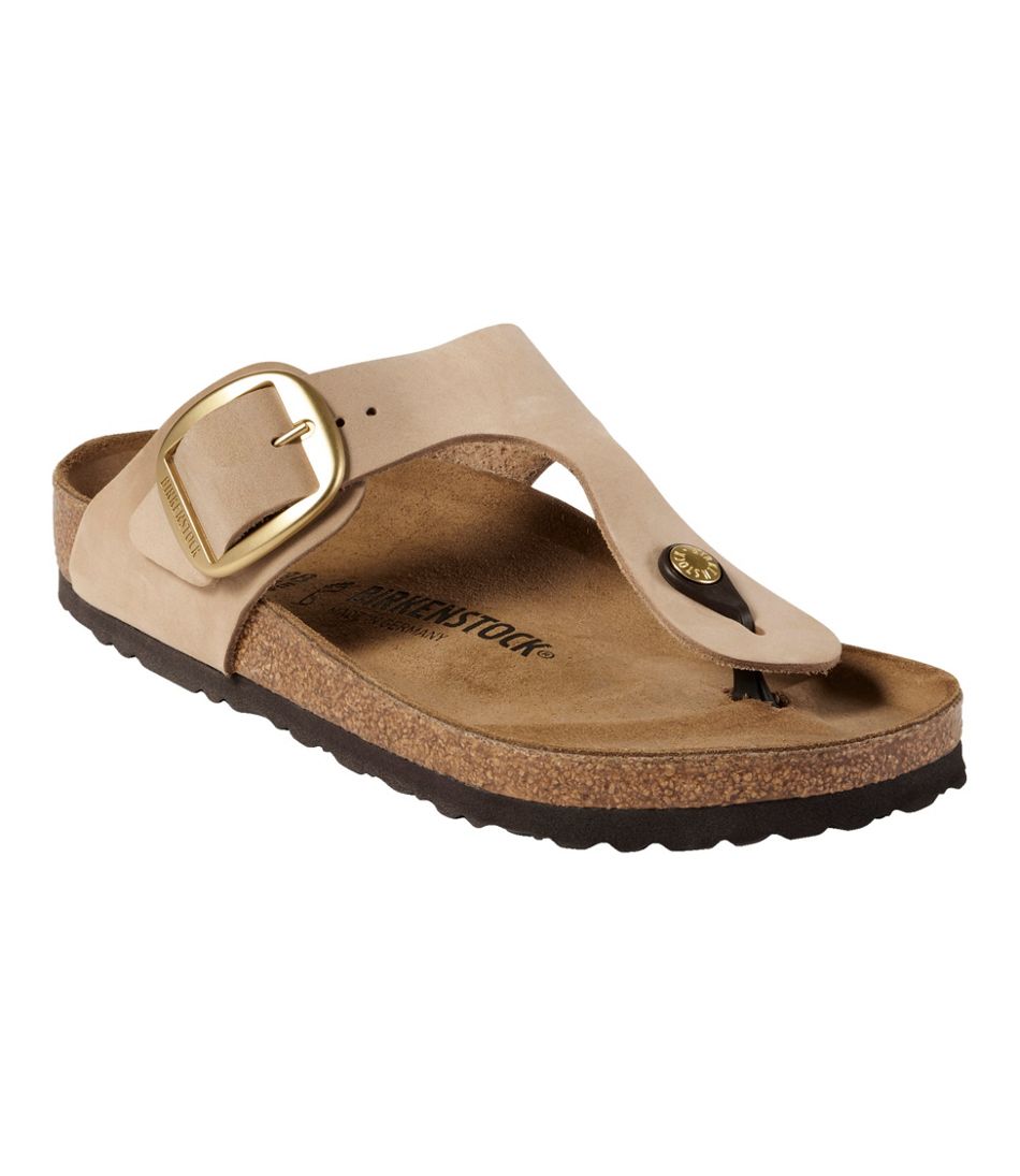 Nubuck Women's Birkenstock Big Buckle Gizeh Sandals