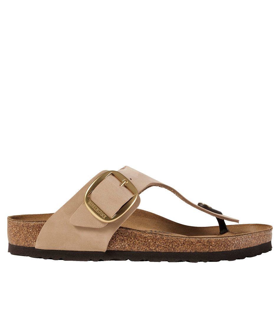 Nubuck Women's Birkenstock Big Buckle Gizeh Sandals