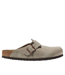 Men's Birkenstock Soft Footbed Boston Clogs Suede