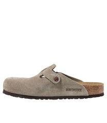 Men's Birkenstock Soft Footbed Boston Clogs Suede