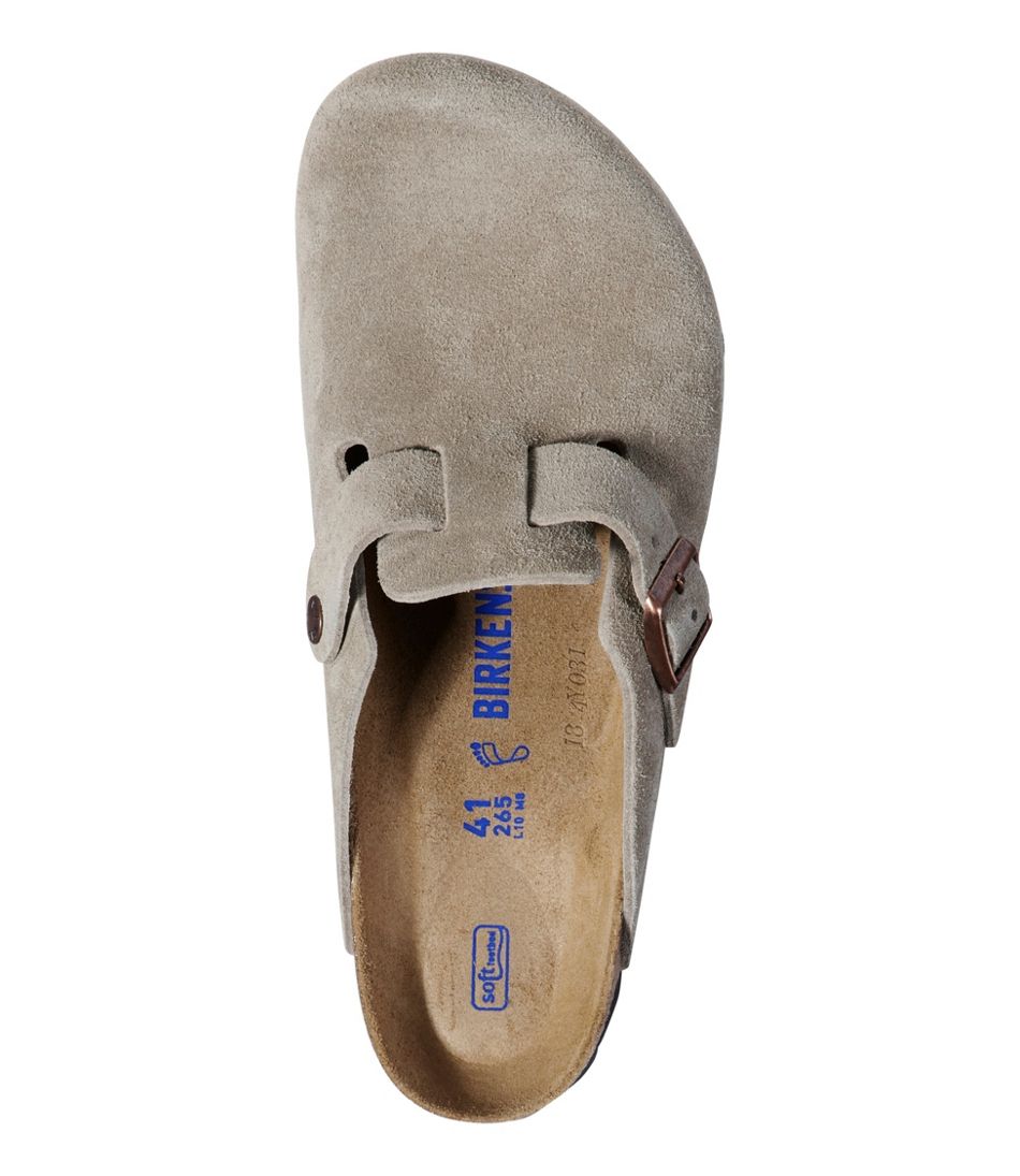 Men's Birkenstock Soft Footbed Boston Clogs, Suede