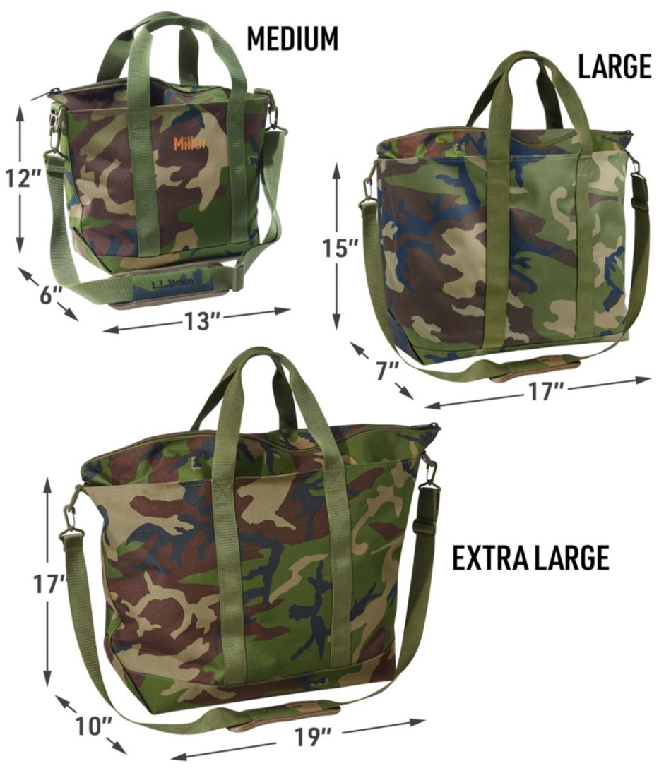 Zip Hunter's Tote Bag With Strap Camo