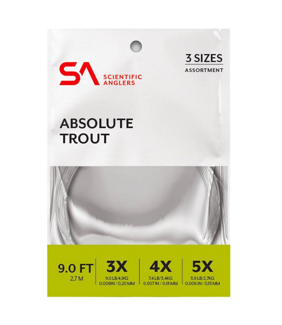 9' Scientific Anglers Absolute Trout Leader Assortment