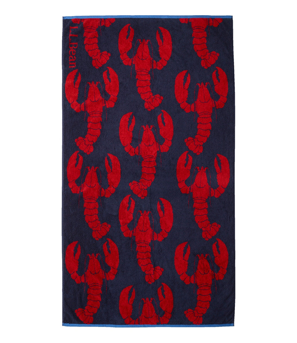 Seaside Beach Towel Lobsters