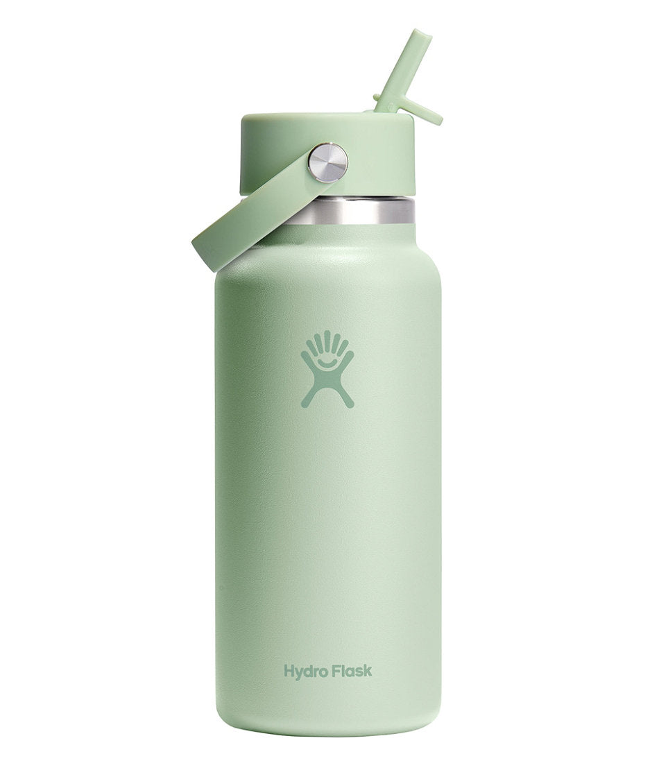 Hydro Flask Wide Mouth Water Bottle with Flex Straw Cap 32 oz.