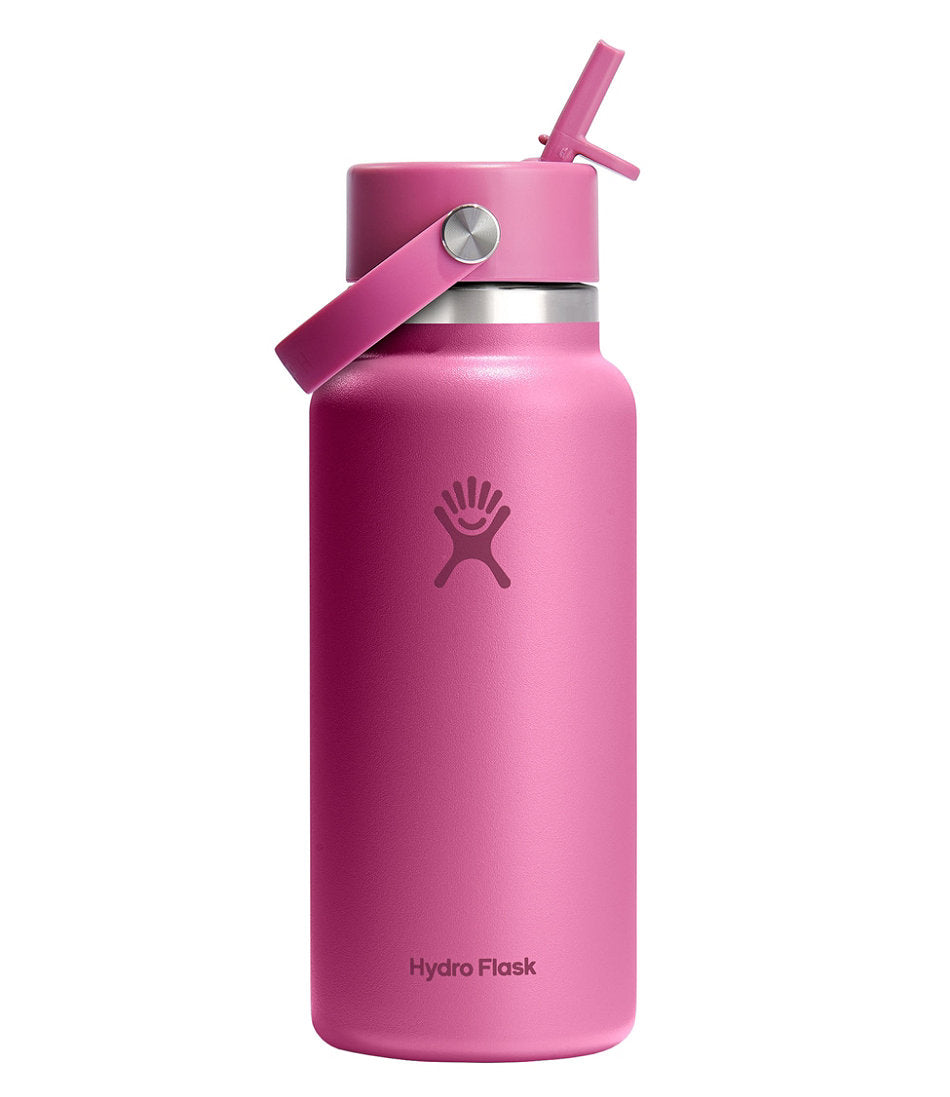 Hydro Flask Wide Mouth Water Bottle with Flex Straw Cap 32 oz.