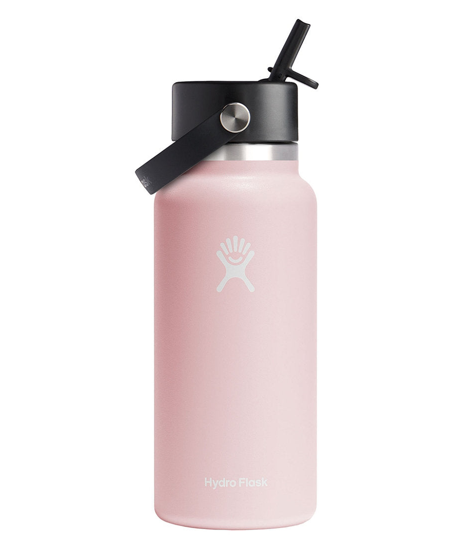 Hydro Flask Wide Mouth Water Bottle with Flex Straw Cap 32 oz.