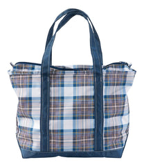 Everyday Lightweight Tote Plaid