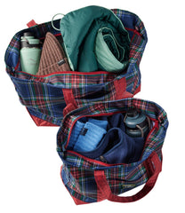 Everyday Lightweight Tote Plaid