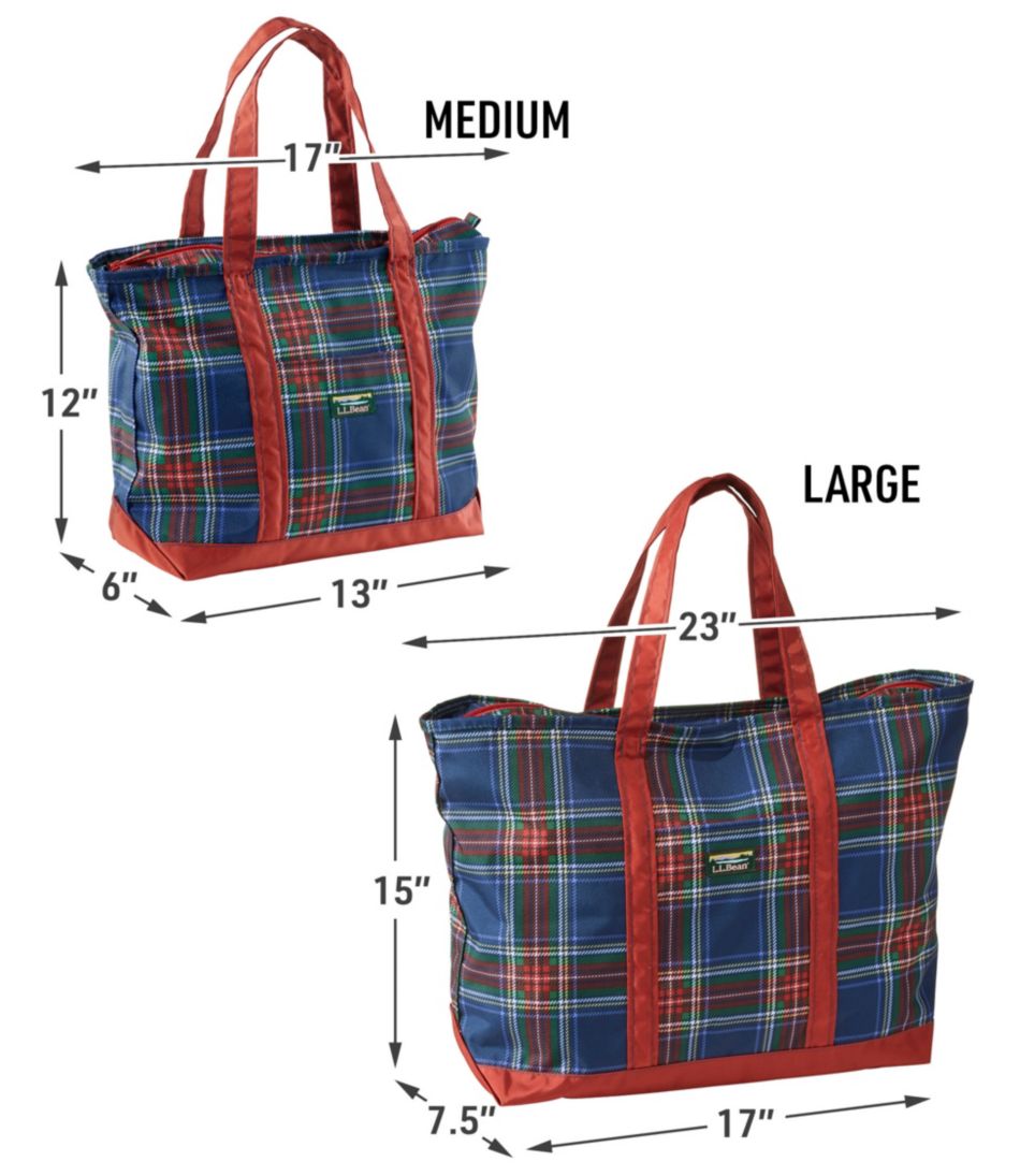 Everyday Lightweight Tote Plaid