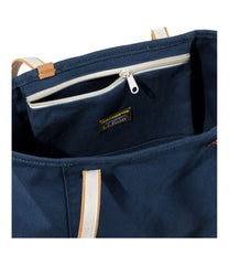 Leather-Handle Essential Tote Bag