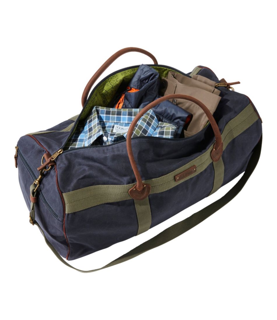 Large Waxed Canvas Duffle