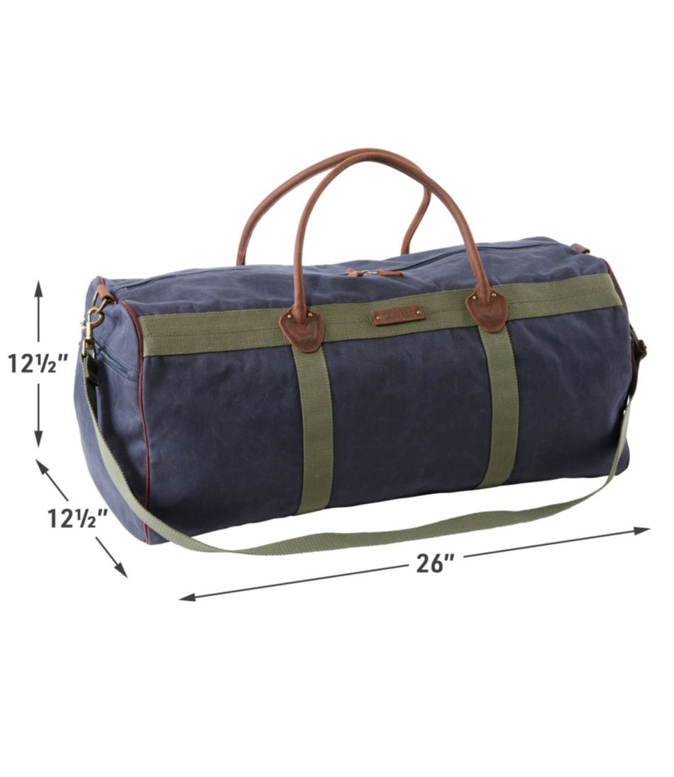 Large Waxed Canvas Duffle