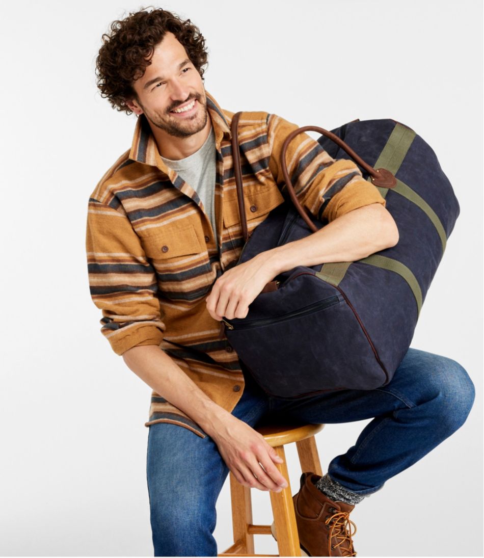 Large Waxed Canvas Duffle