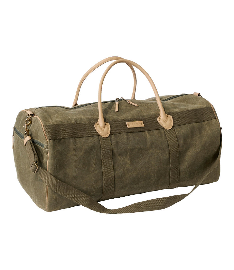Large Waxed Canvas Duffle