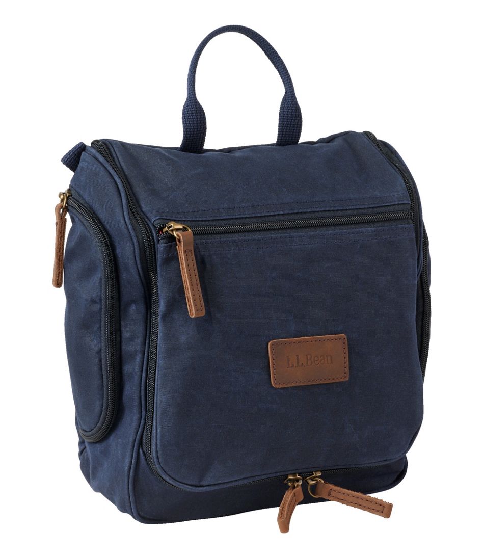 Waxed-Canvas Personal Organizer Toiletry Bag Medium