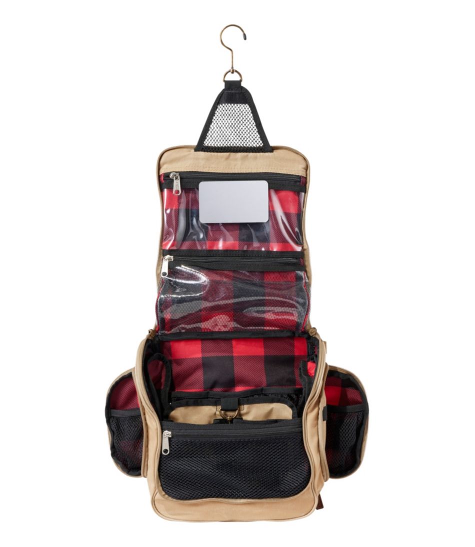 Waxed-Canvas Personal Organizer Toiletry Bag Medium