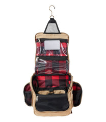 Waxed-Canvas Personal Organizer Toiletry Bag Medium
