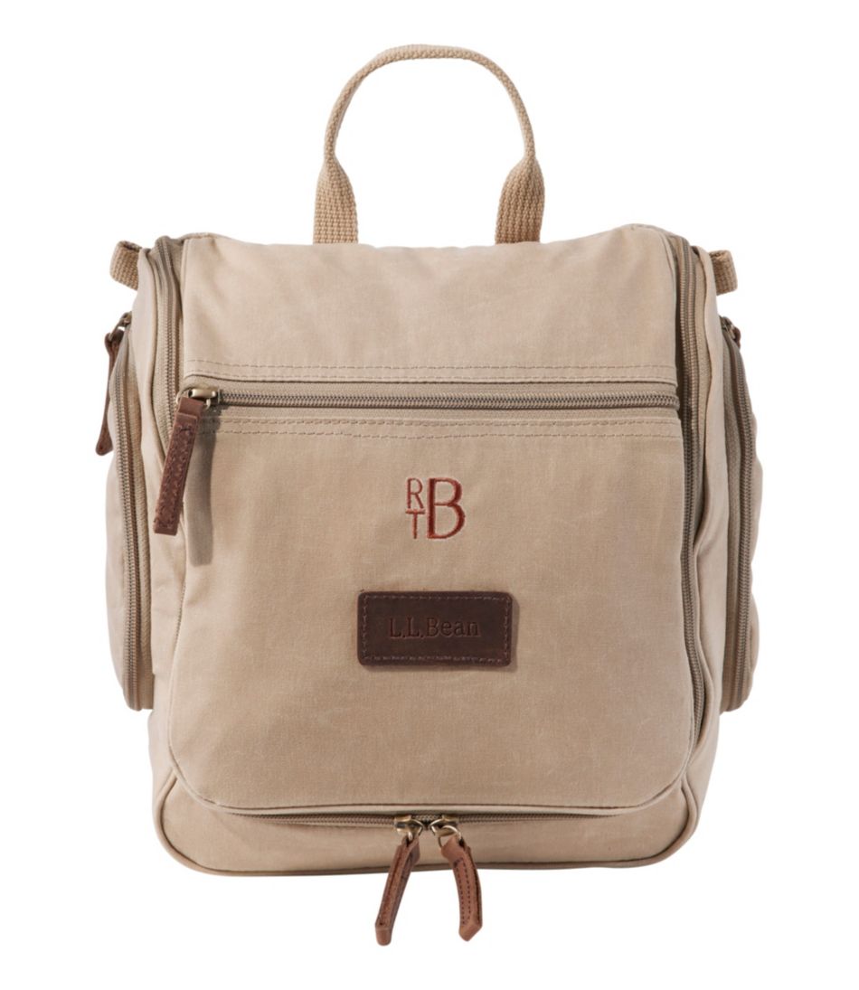 Waxed-Canvas Personal Organizer Toiletry Bag Medium