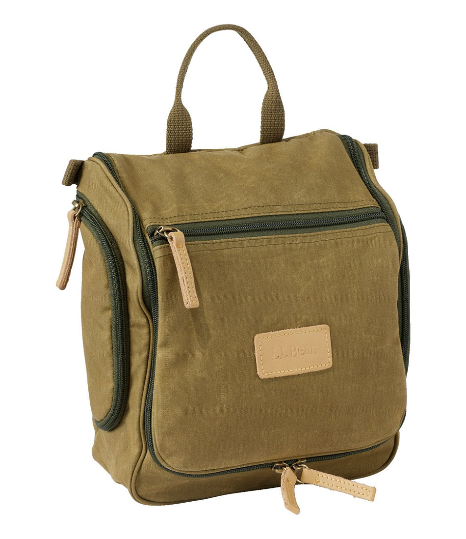 Waxed-Canvas Personal Organizer Toiletry Bag Medium
