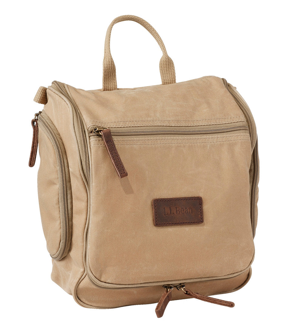 Waxed-Canvas Personal Organizer Toiletry Bag Medium