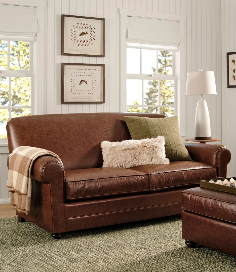 Bean's Leather Lodge Sofa