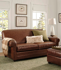 Bean's Leather Lodge Sofa
