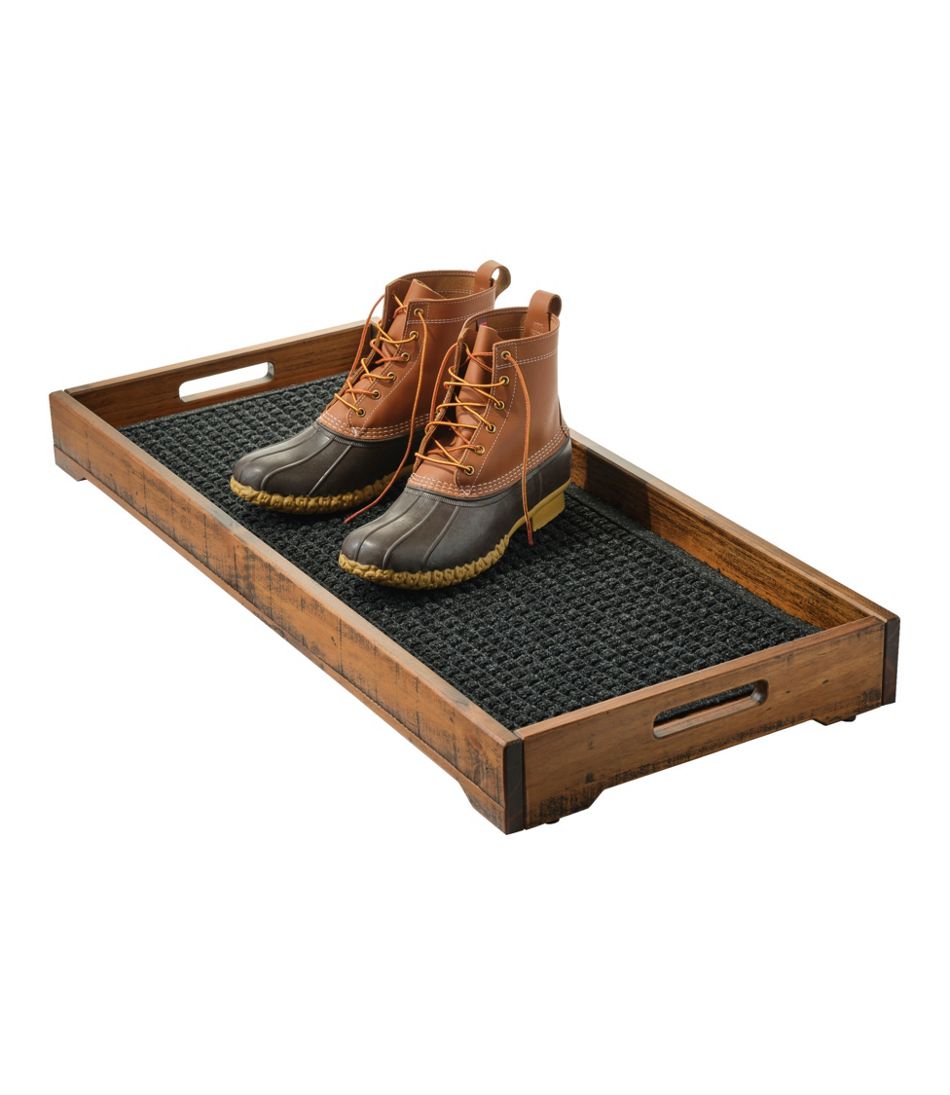 Rustic Wooden Boot Tray