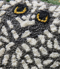 Owls Indoor/Outdoor Hooked Pillow