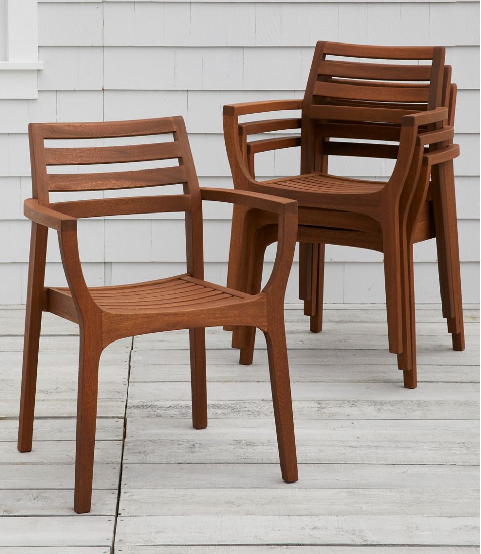 Eucalyptus Stacking Chairs Set of Four