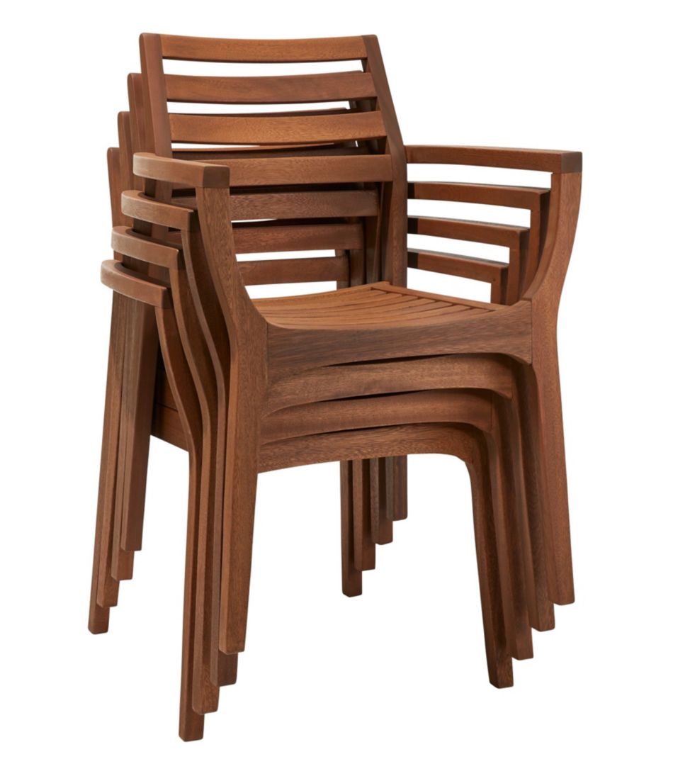 Eucalyptus Stacking Chairs Set of Four