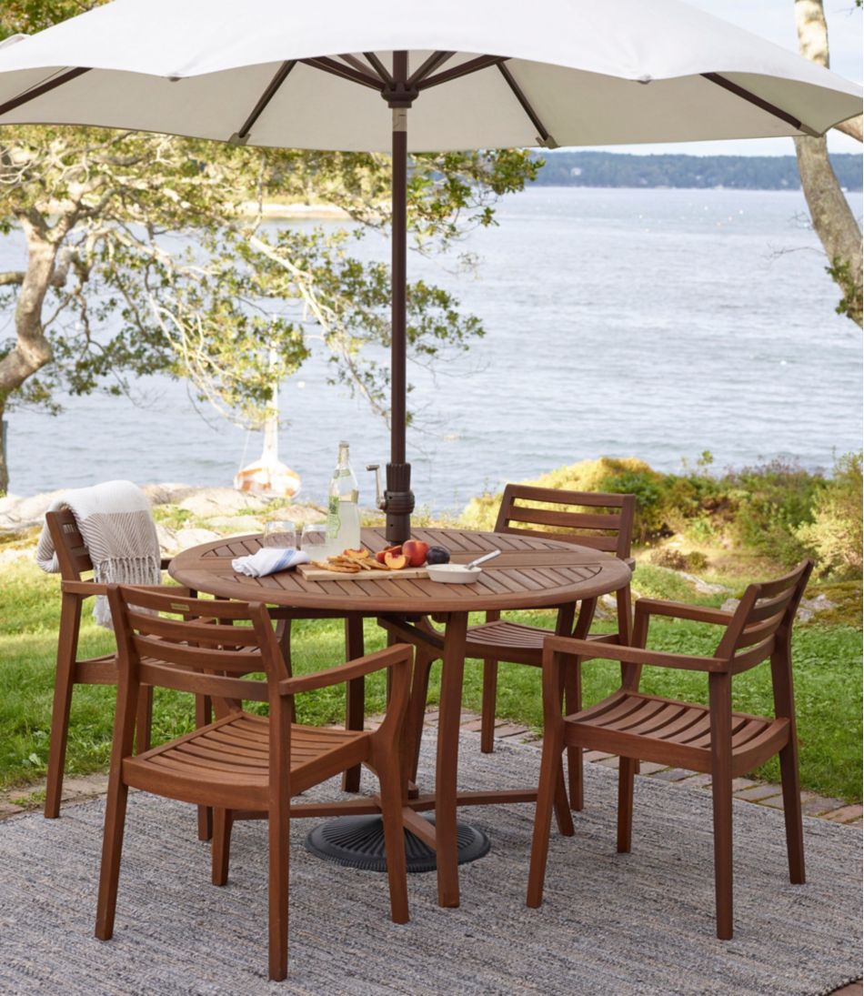 Eucalyptus Stacking Chairs Set of Four