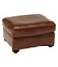 Bean's Leather Lodge Ottoman