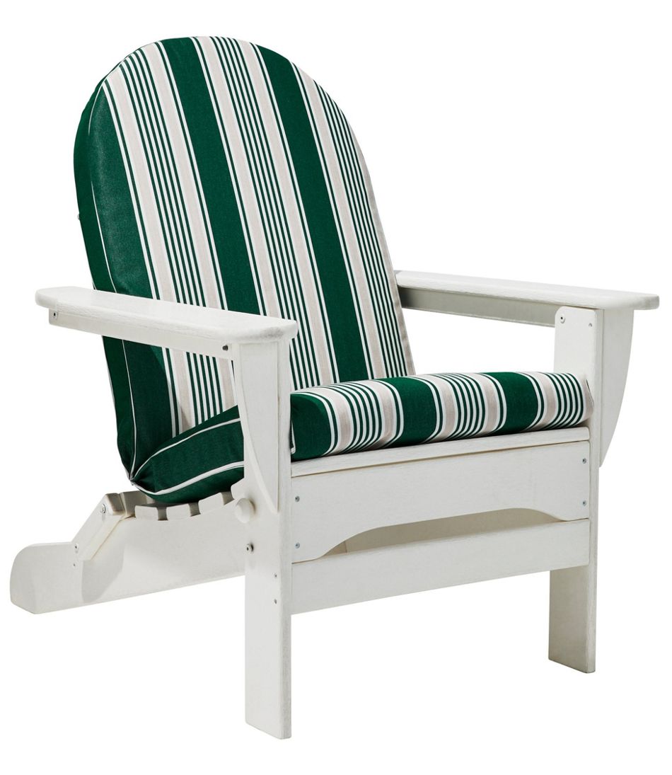 Stripe Casco Bay Adirondack Chair Seat and Back Cushion