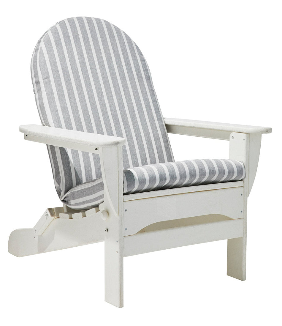Stripe Casco Bay Adirondack Chair Seat and Back Cushion