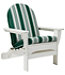 Stripe Casco Bay Adirondack Chair Seat and Back Cushion