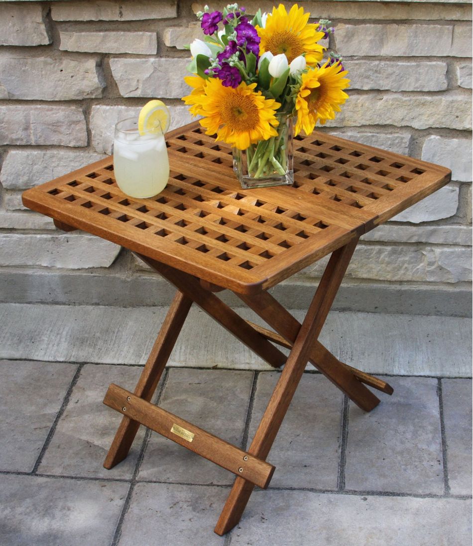 Eucalyptus Folding Side Table