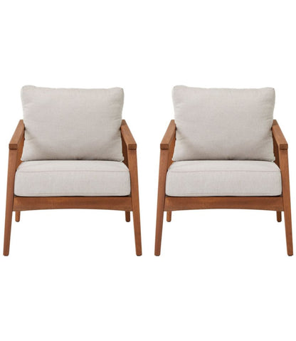 Eucalyptus Patio Chair, Set of Two