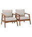 Eucalyptus Patio Chair Set of Two