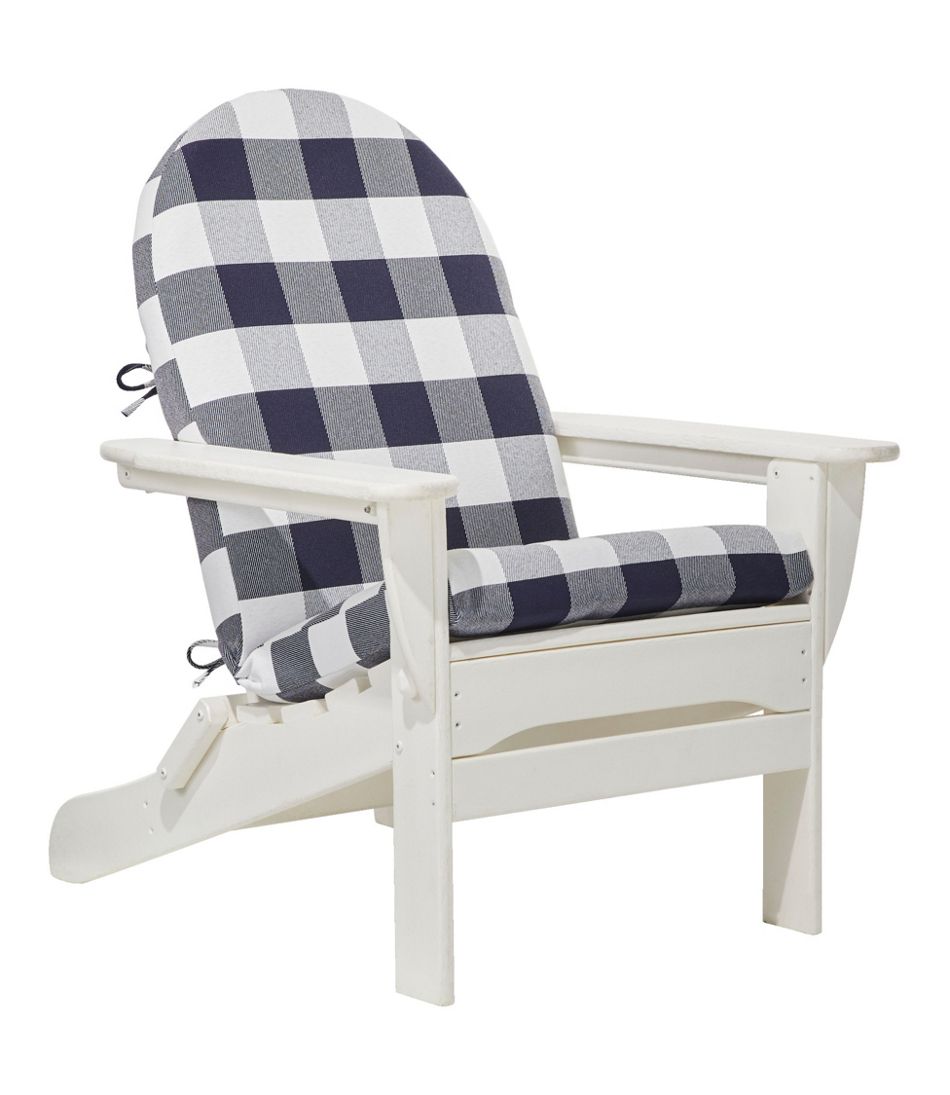 Buffalo Plaid Adirondack Chair Seat and Back Cushion