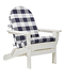 Buffalo Plaid Adirondack Chair Seat and Back Cushion