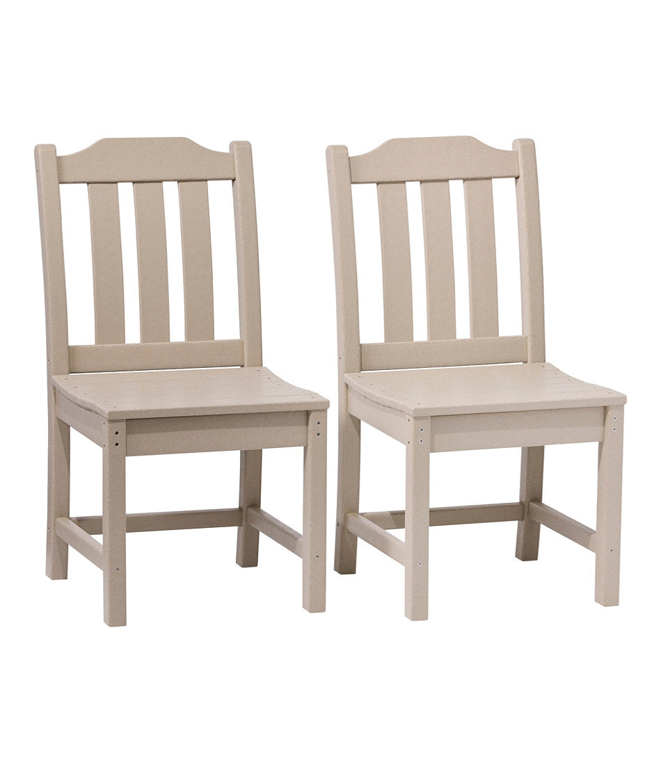 Set of Two All-Weather Armless Chair