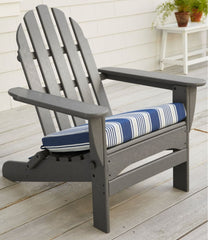 Stripe Casco Bay Adirondack Chair Seat Cushion