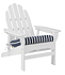 Stripe Casco Bay Adirondack Chair Seat Cushion